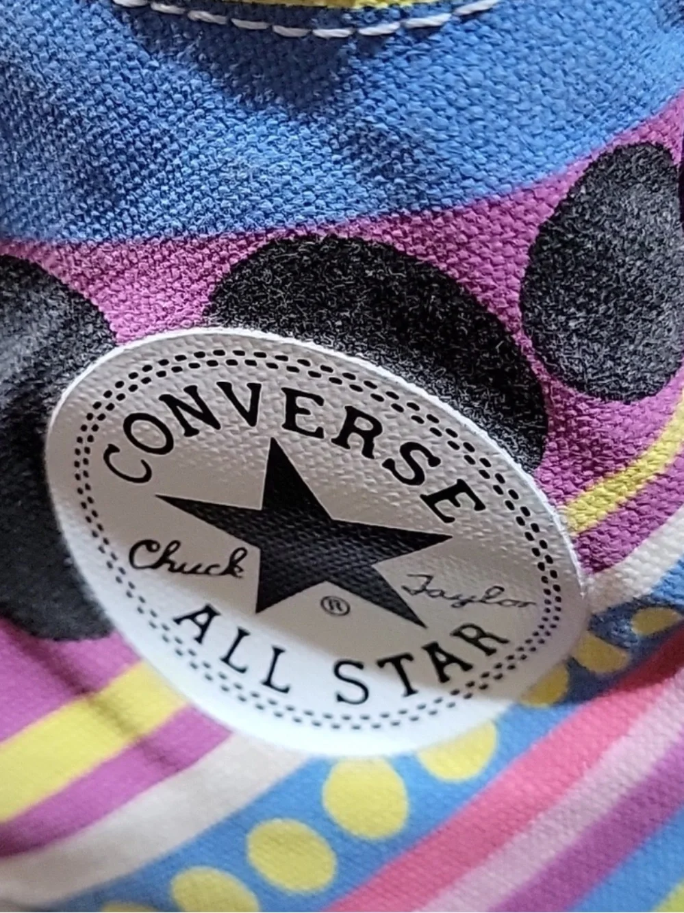 Converse All Stars Custom Multi Color High tops  Women’s sz 8 Men 6 unisex